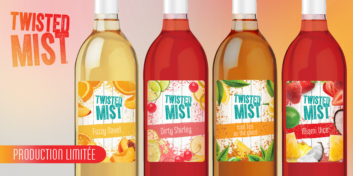 Collection Twisted Mist — Kits cocktail vin maison Winexpert