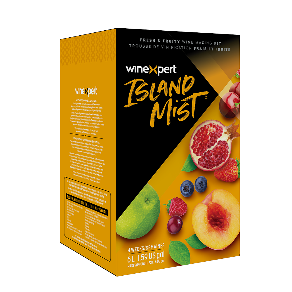 Collection Island Mist — Kits pour faire vos boissons fruitées à base de vin maison