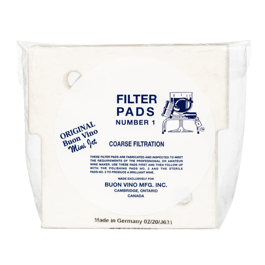 Tampons filtrants Buon Vino Mini Jet #1 5–7 µm – pack de 3