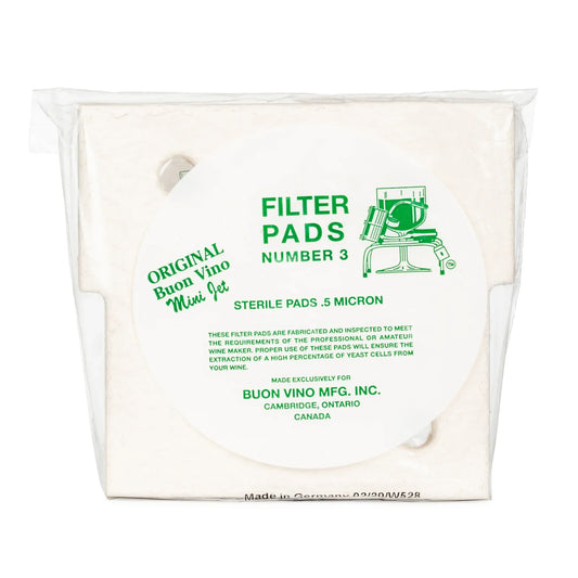Tampons filtrants Buon Vino Mini Jet #3 0,5–1 µm