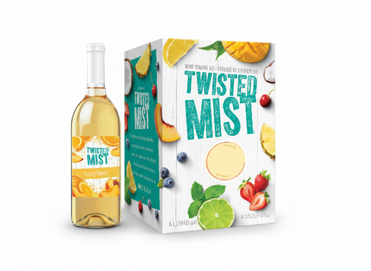 Twisted Mist Fuzzy Navel – Kit style cocktail (orange & pêche)