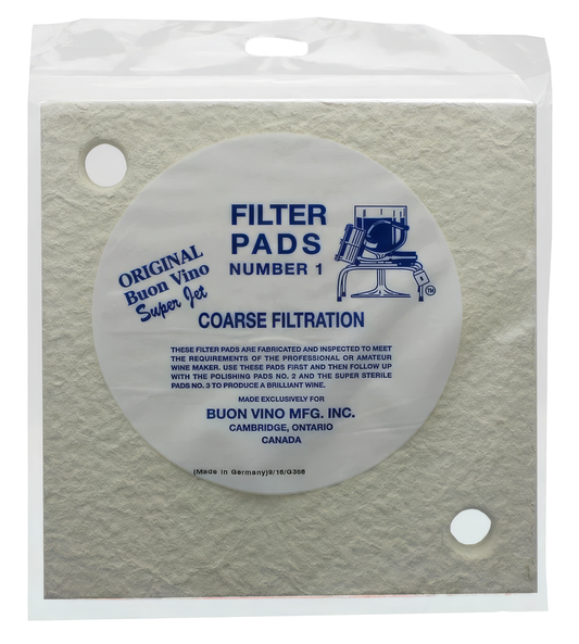 Tampons filtrants Buon Vino Super Jet #1 5–7 µm – pack de 3